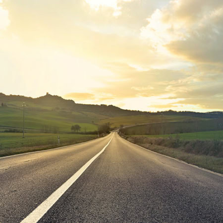 Backdrop: Strasse Berge Sonnenuntergang