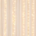 Fotohintergrund: Chiffon-Vorhang mit Lichterketten – Ausschnitt 150 x 150 cm