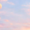Fotohintergrund: Heißluftballons Pastell – Ausschnitt 150 x 150 cm