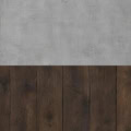 Fotohintergrund 2in1: Betonwand mit dunklen Dielen – Ausschnitt 150 x 300 cm