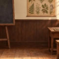 Fotohintergrund: Altes Schulzimmer – Ausschnitt 200 x 200 cm