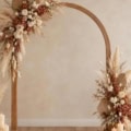 Fotohintergrund: Boho-Bogen mit Pampasgras – Ausschnitt 200 x 200 cm