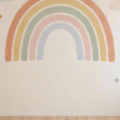 Fotohintergrund: Pastell-Regenbogen – Ausschnitt 200 x 200 cm