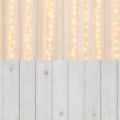 Fotohintergrund 2in1: Chiffon-Vorhang mit weißen Dielen – Ausschnitt 200 x 400 cm