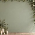 Fotohintergrund: Eukalyptus vor Salbeigrün – Ausschnitt 250 x 250 cm
