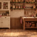 Fotohintergrund: Weihnachtsbäckerei – Ausschnitt 250 x 250 cm