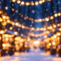 Fotohintergrund: Weihnachtsmarkt Bokeh – Ausschnitt 250 x 250 cm