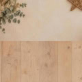 Fotohintergrund 2in1: Boho-Weihnacht mit Lichterkette mit Holzboden – Ausschnitt 150 x 300 cm