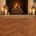 Fotohintergrund 2in1: Weihnachtssalon mit Kamin und Parkett – Ausschnitt 200 x 400 cm