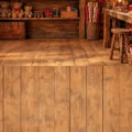 Fotohintergrund 2in1: Wichtelwerkstatt mit Holzboden – Ausschnitt 250 x 500 cm