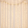 Fotohintergrund: Chiffon-Vorhang mit Lichterketten