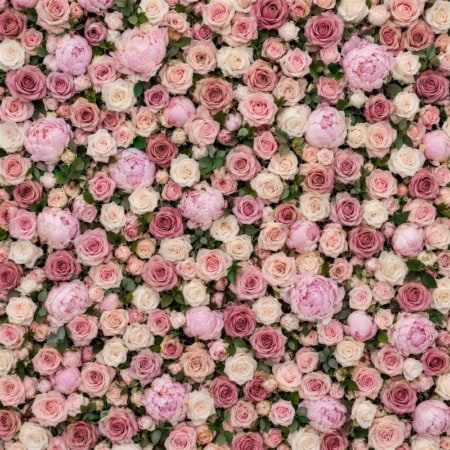 Fotohintergrund: Rosenwand Rosé