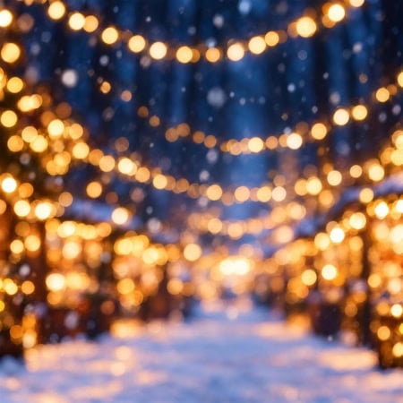 Fotohintergrund: Weihnachtsmarkt Bokeh
