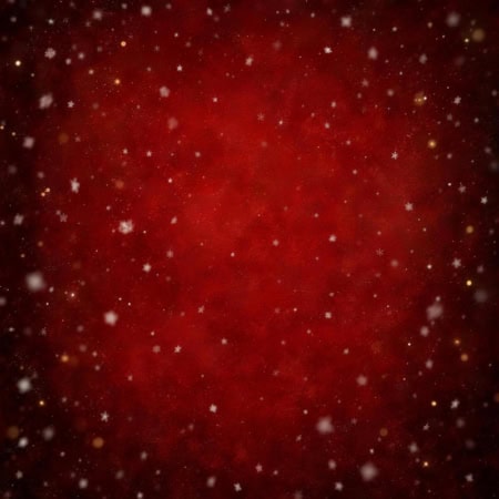 Fotohintergrund: Weihnachtsrot mit Schneefall