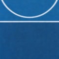 Floor: Basketballfeld Blau Freiwurfzone – Ausschnitt 200 x 200 cm