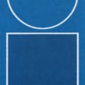 Floor: Basketballfeld Blau Freiwurfzone – Ausschnitt 250 x 250 cm