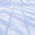 Floor: Schneeboden mit Spuren und Baumschatten