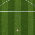 Floor: Fußballfeld Strafraum mit Elfmeterpunkt – Ausschnitt 250 x 250 cm