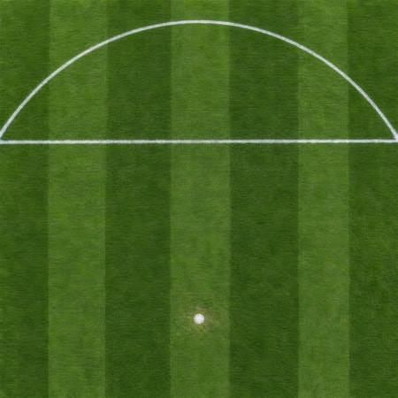Floor: Fußballfeld Strafraum mit Elfmeterpunkt