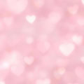 Fotohintergrund: Rosa Herz-Bokeh – Ausschnitt 150 x 150 cm