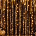 Fotohintergrund: Silvester Glitzervorhang – Ausschnitt 200 x 200 cm