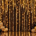 Fotohintergrund: Silvester Glitzervorhang – Ausschnitt 250 x 250 cm