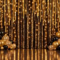 Fotohintergrund: Silvester Glitzervorhang