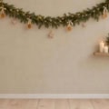 Fotohintergrund: Skandi-Weihnacht in Beige – Ausschnitt 250 x 250 cm