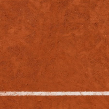 Floor: Tennis-Sandplatz mit Linie